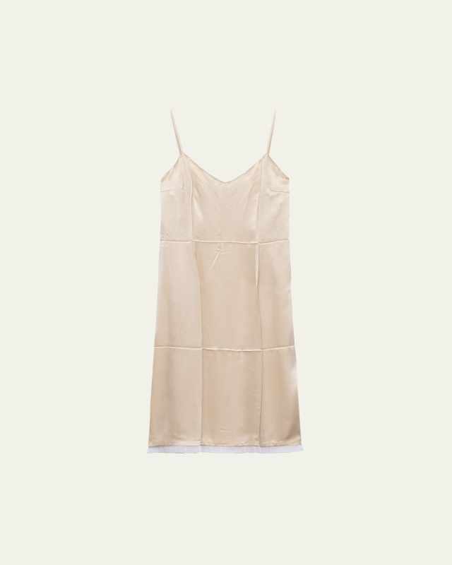 Slip Crepe Satin Dress